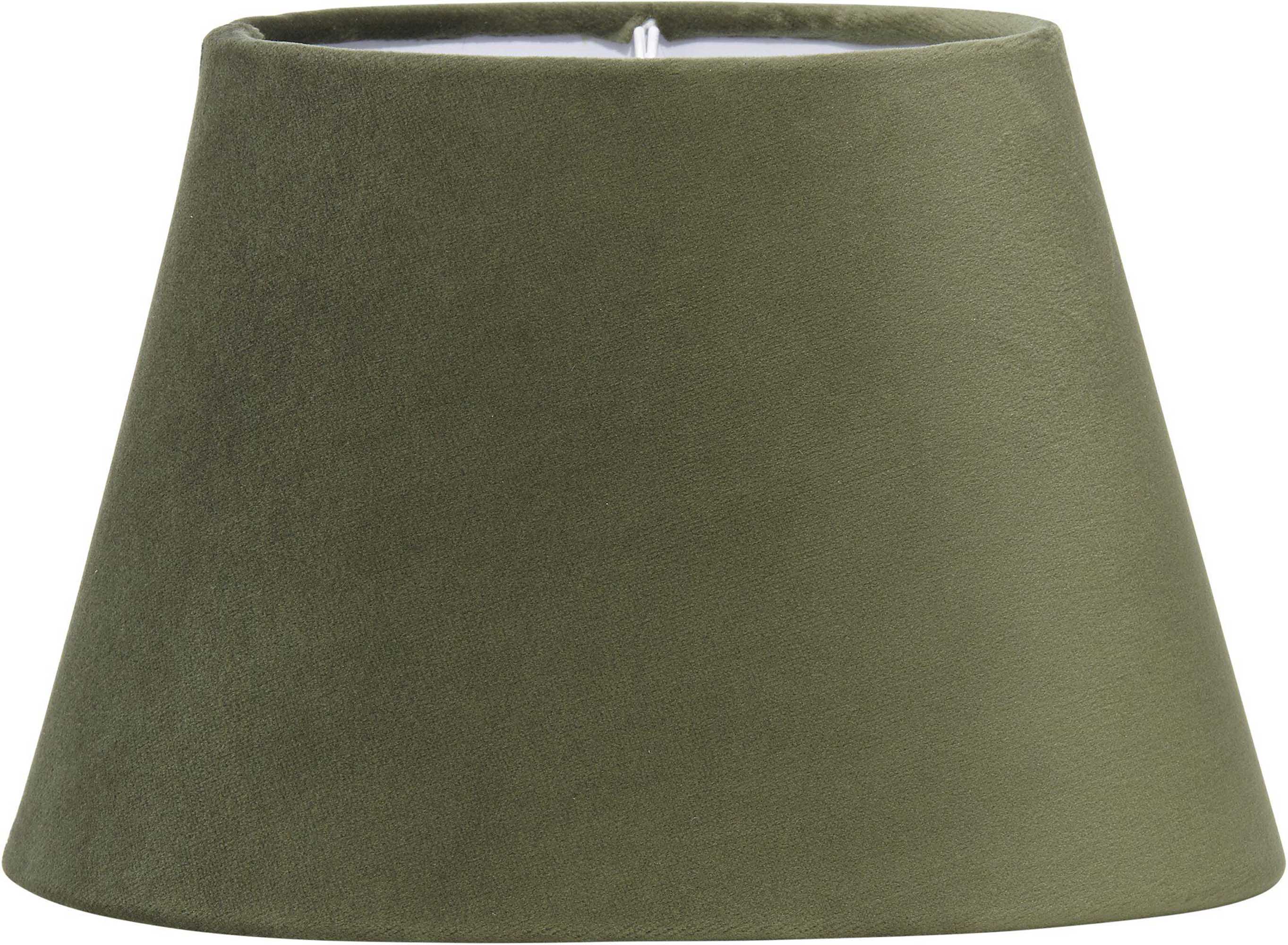 PR Home Oval lampskärm Sammet grön 20 cm
