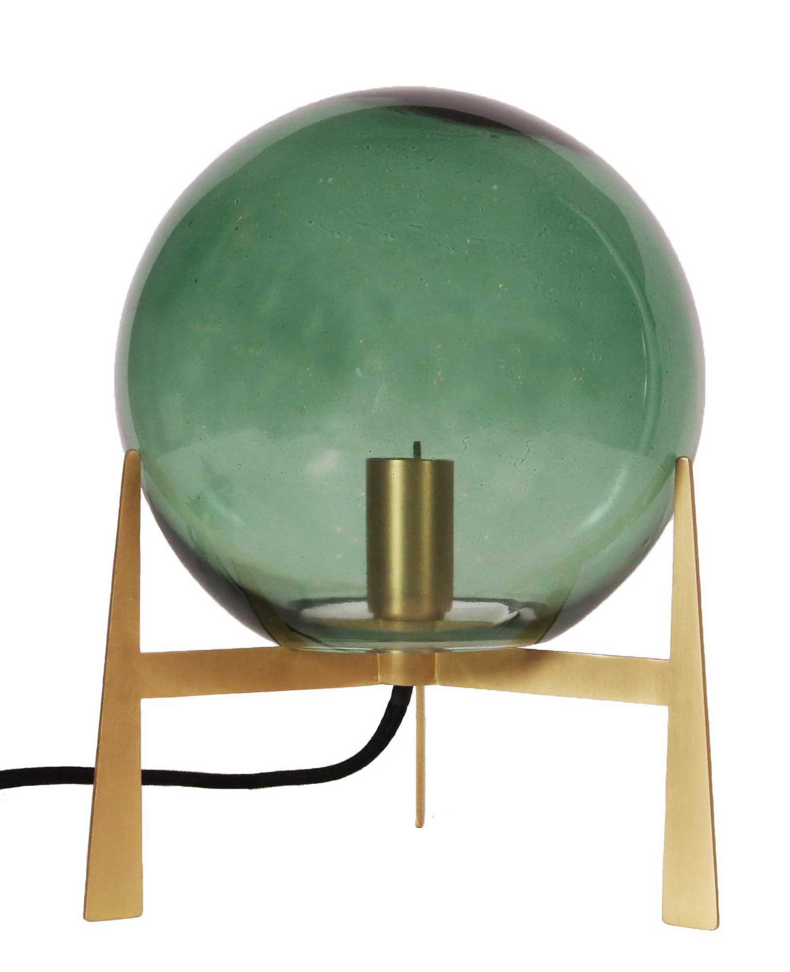 PR Home Milla bordslampa Guld/grön 28 cm