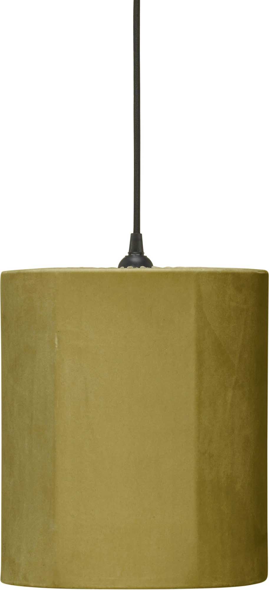 PR Home Classic cylinder taklampa Sammet senap 24 cm