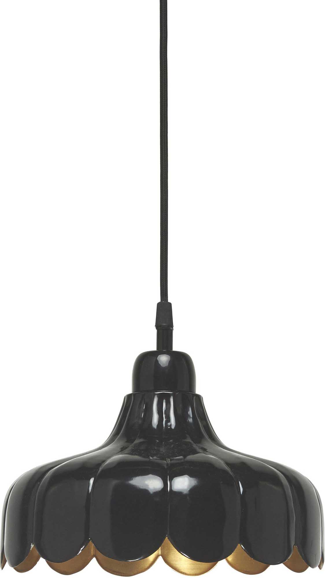 PR Home Wells tak-/fönsterlampa Svart/guld 24 cm
