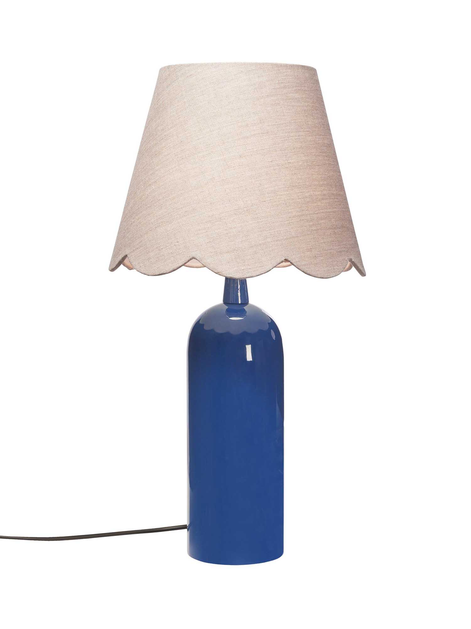 PR Home Carter bordslampa Blå/linne 46 cm