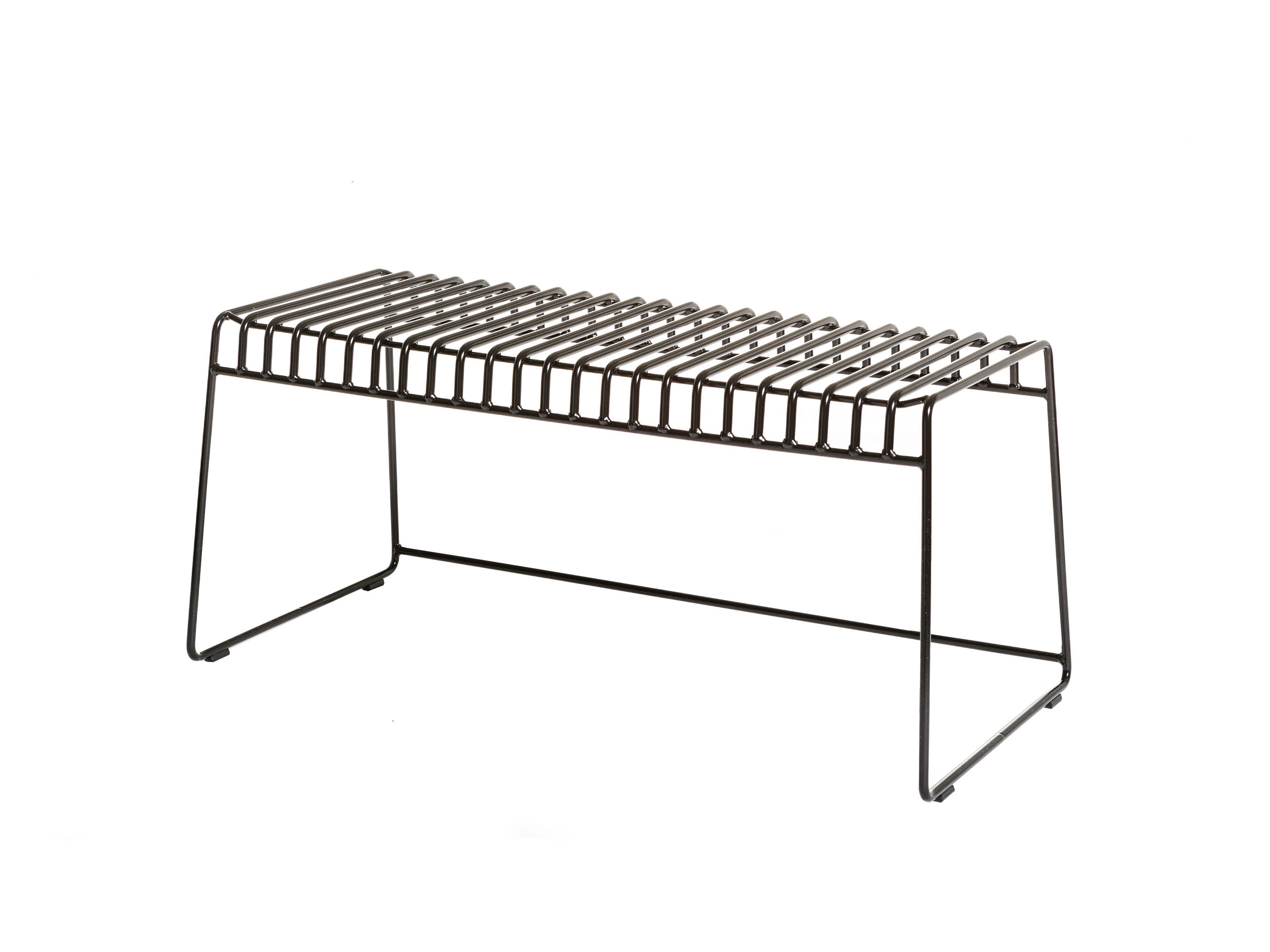 Skargaarden Resö bänk Svart stål 100 x 47 cm