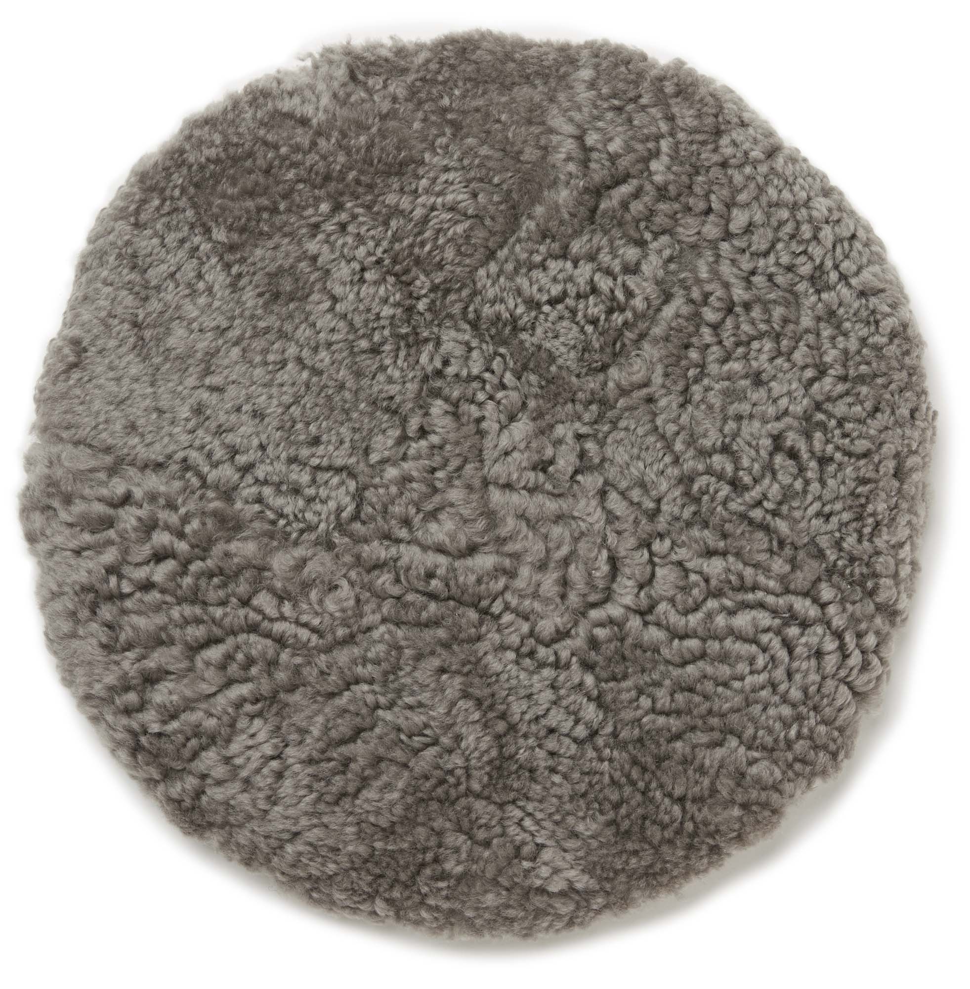 Skinnwille Curly sittdyna Grå 34 cm