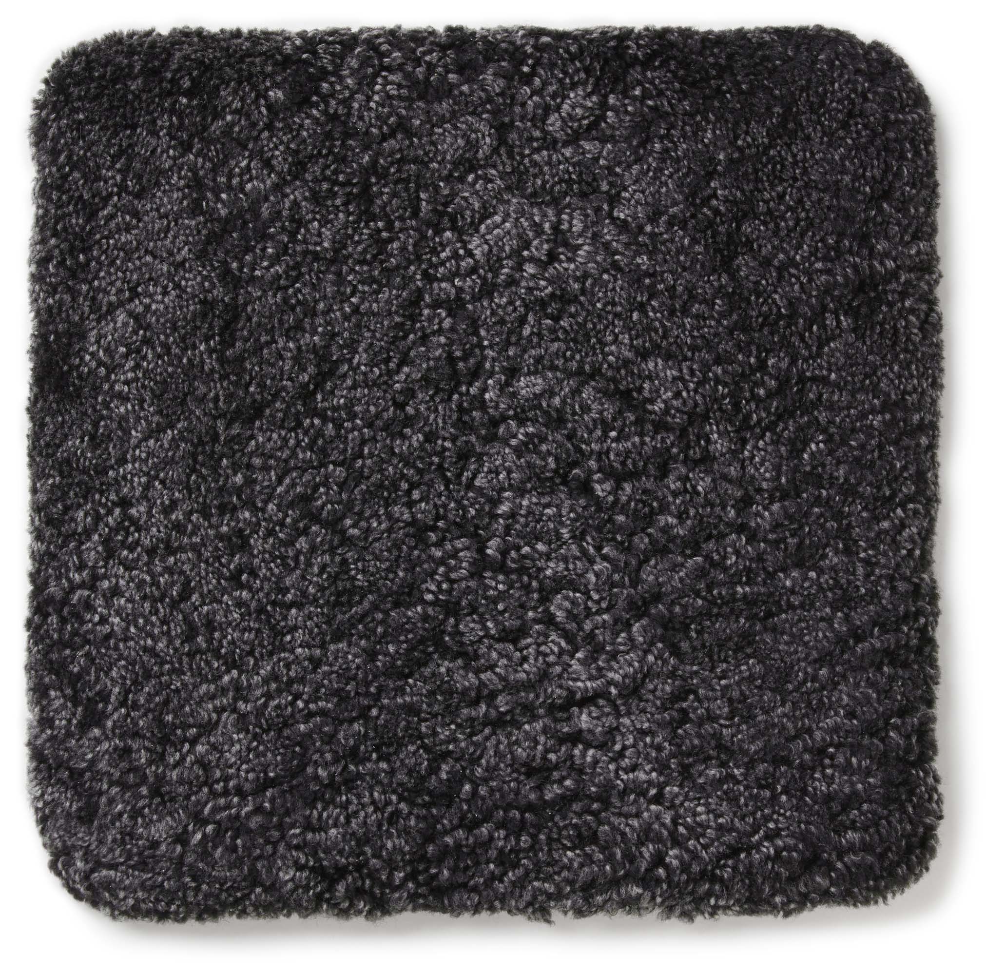 Skinnwille Curly sittdyna Mörkgrå 40 x 40 cm