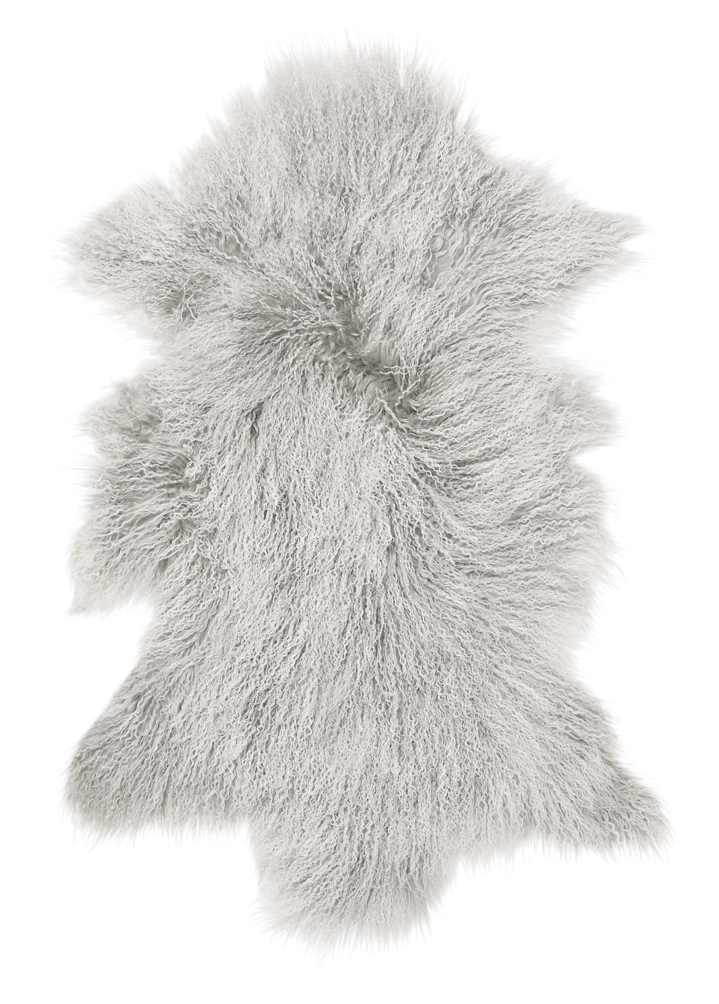 Skinnwille Shansi matta Ljusgrå snowtop 55 x 95 cm