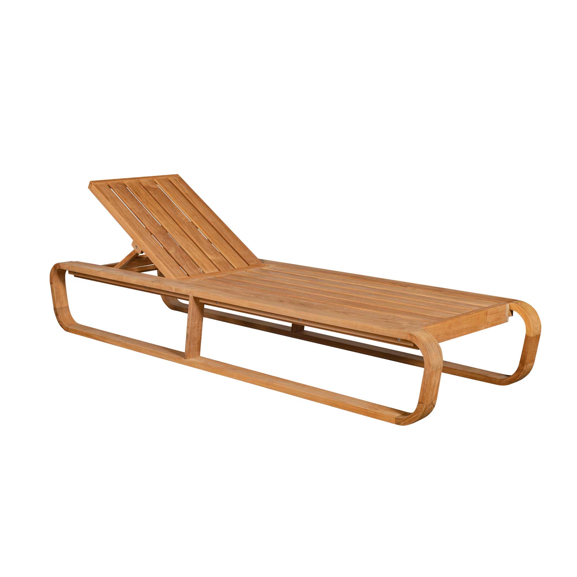 Stockamöllan Bålamöllan solsäng Teak med beige dyna Inkl. dyna