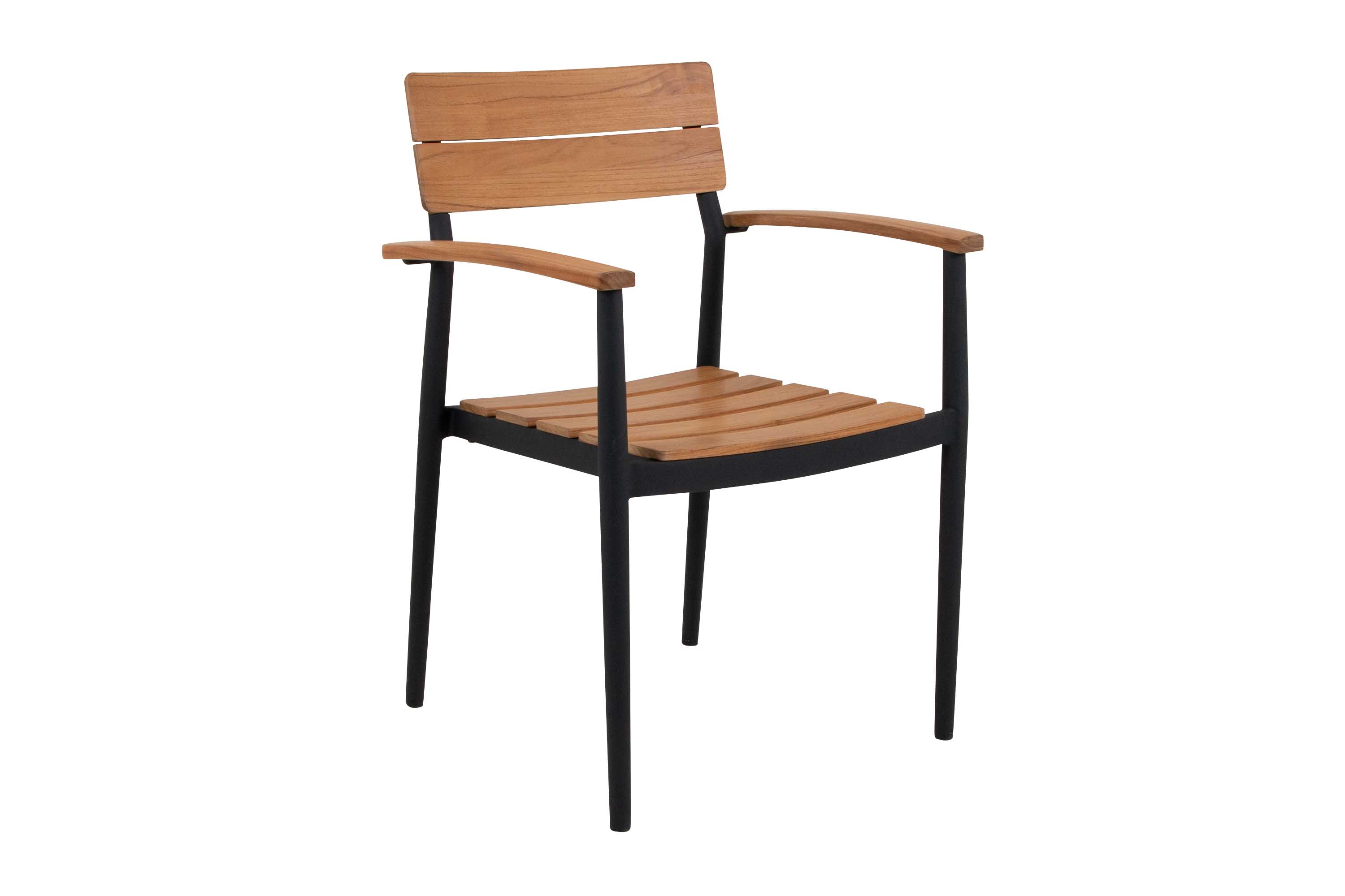 Sunzo Eastport matstol Teak/svart