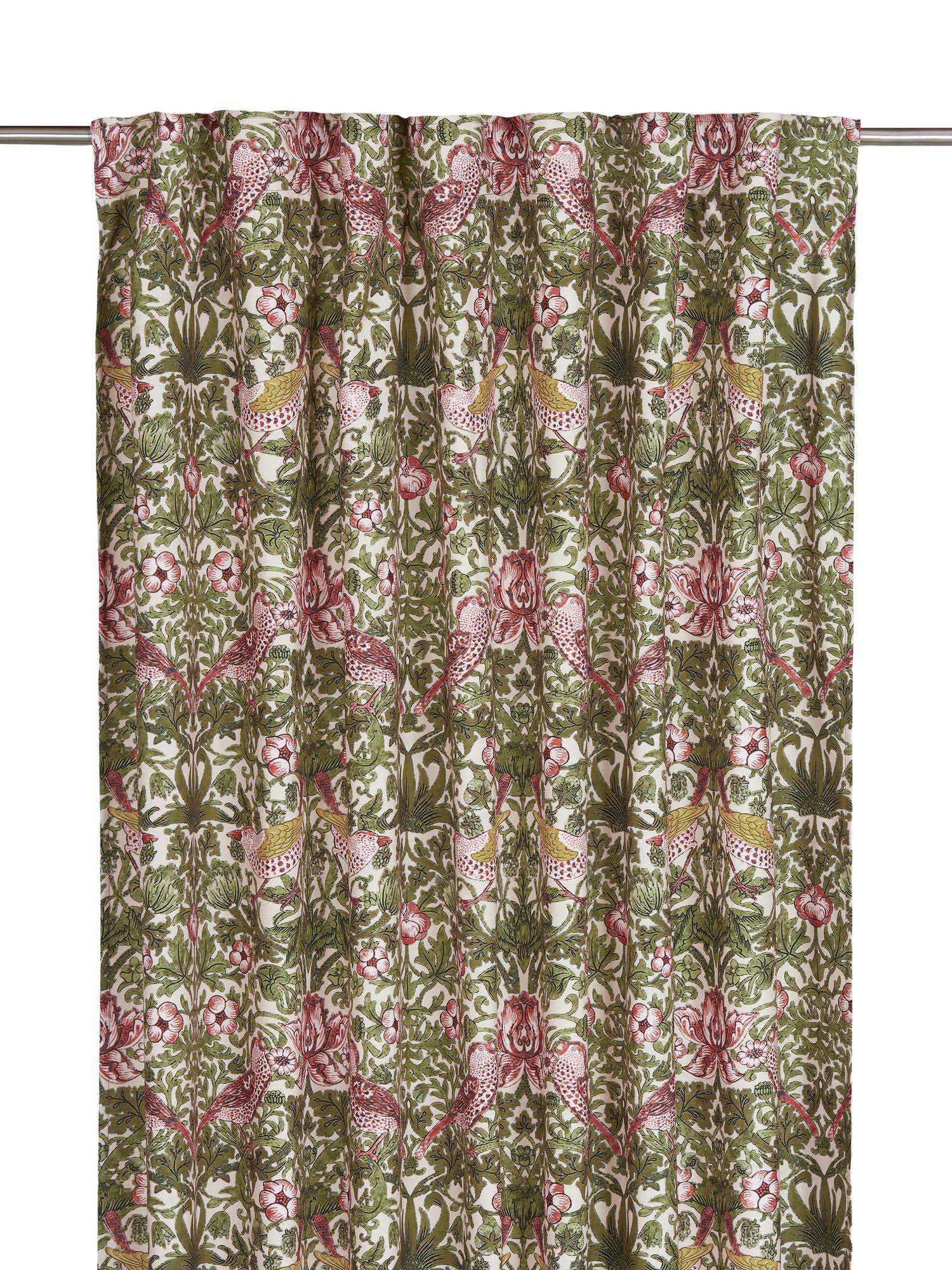 Svanefors Vilja gardin Grön 130 x 250 cm (2-pack)
