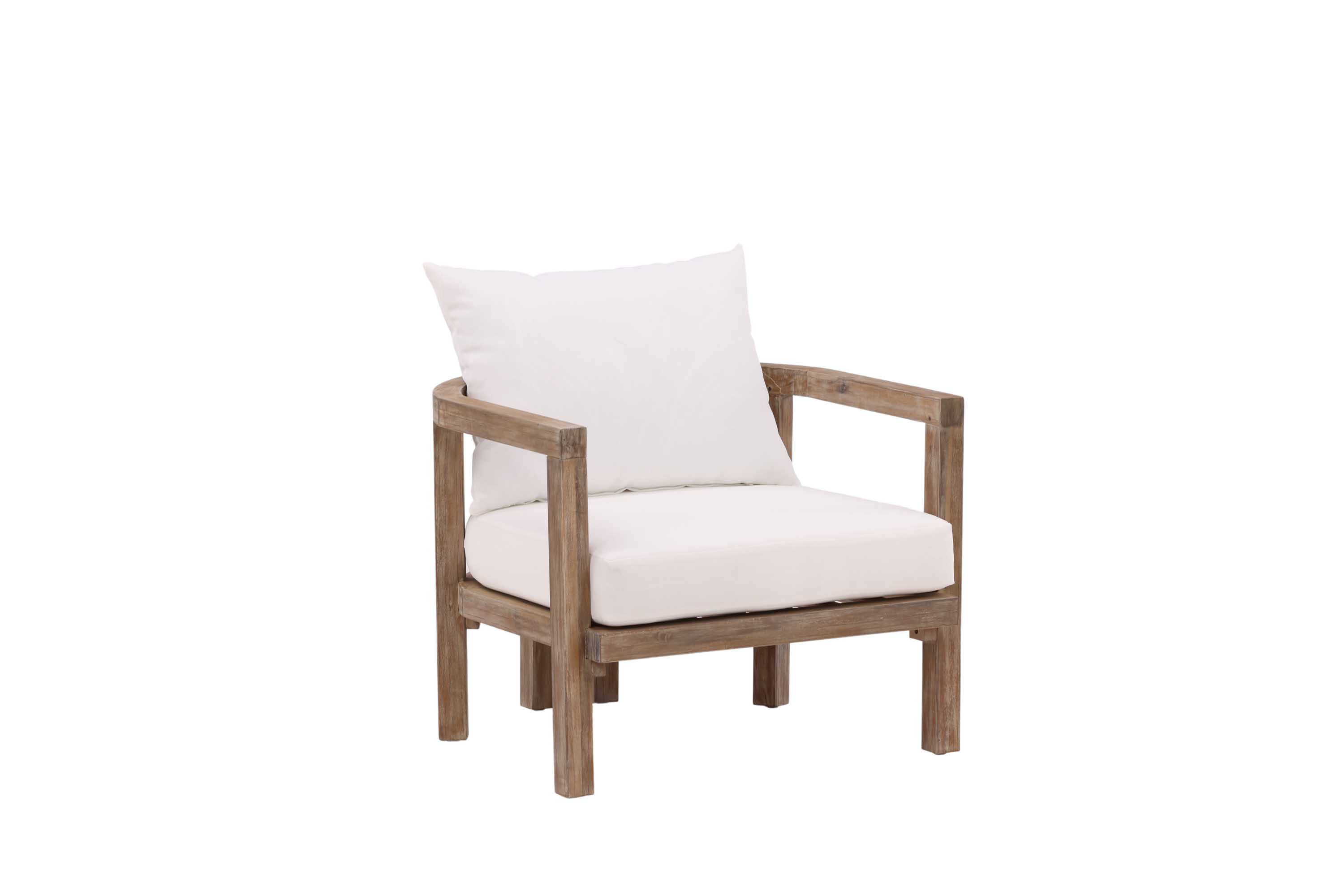 Venture Design Erica loungefåtölj Akacia/offwhite