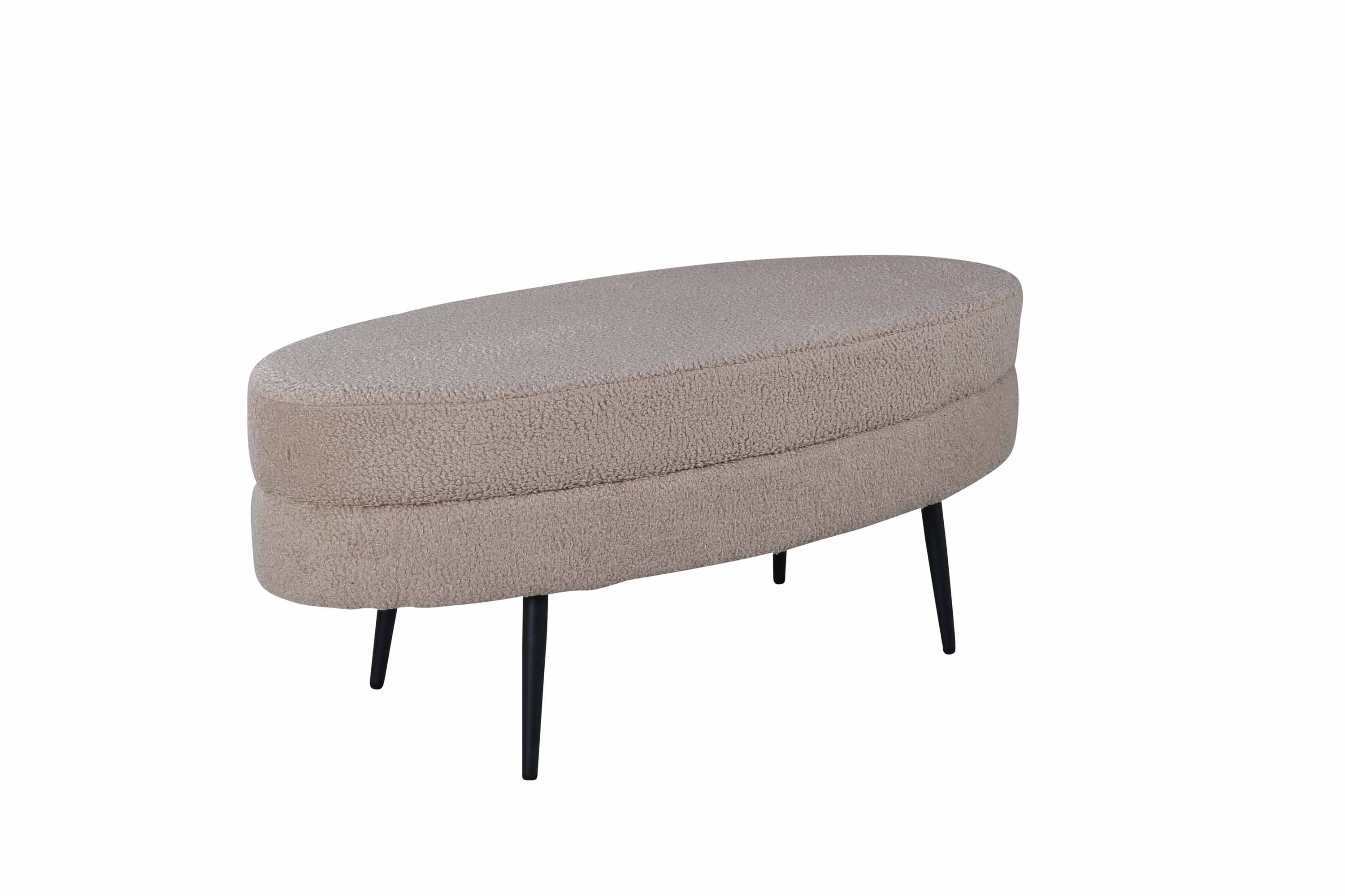 Venture Design Otto sittpuff Beige/svart 100 cm