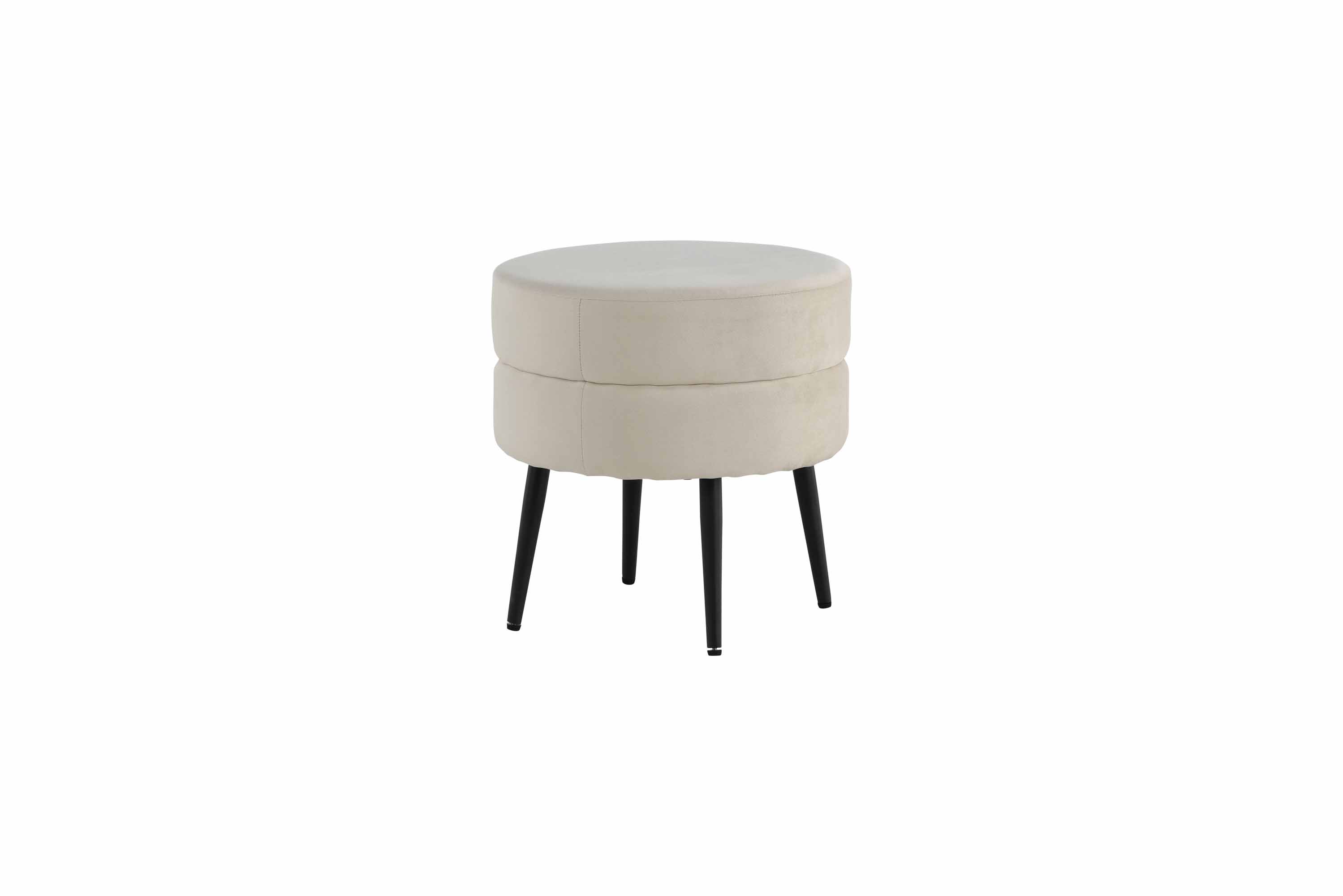Venture Design Pot sittpuff Beige/svart 40 cm