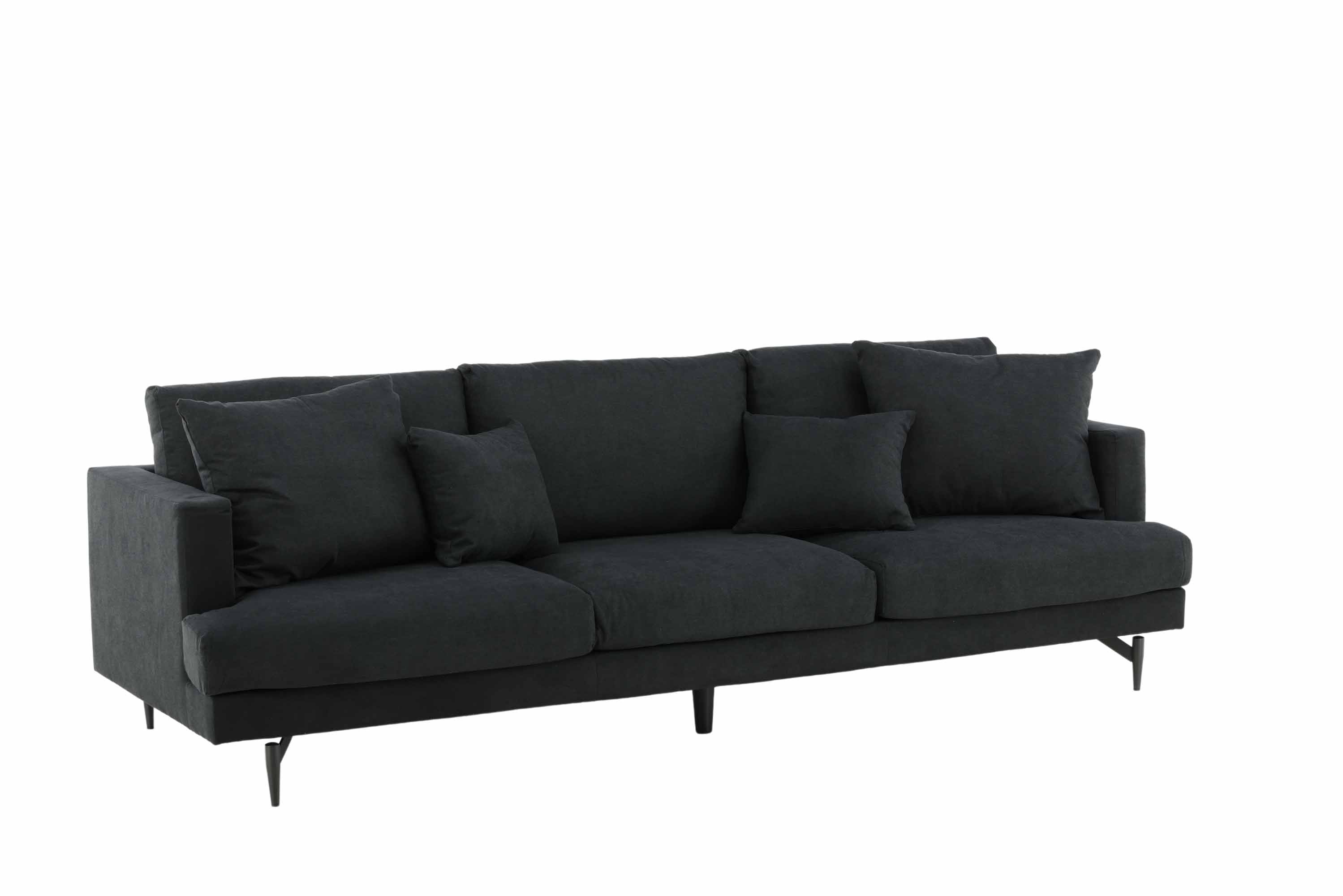 Venture Design Sofia 3-sitssoffa Svart/svart