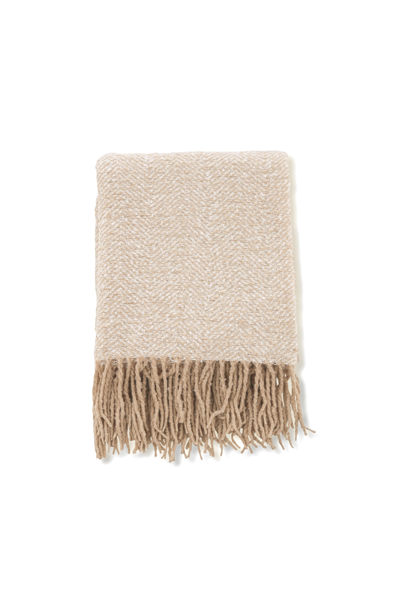 Venture Design Toby pläd Vit/beige 170 x 130 cm