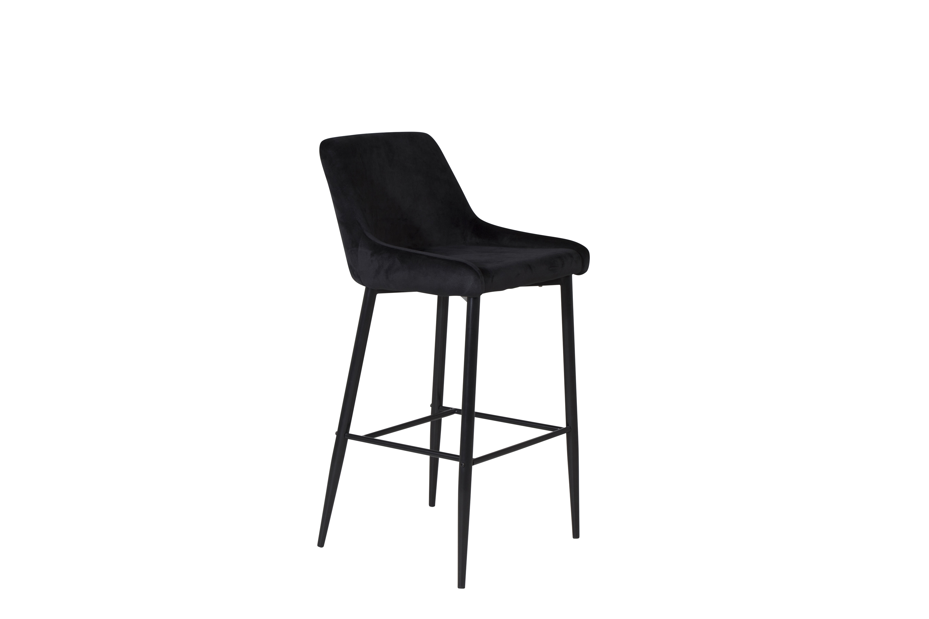 Venture Design Plaza barstol Svart Sammet/svart