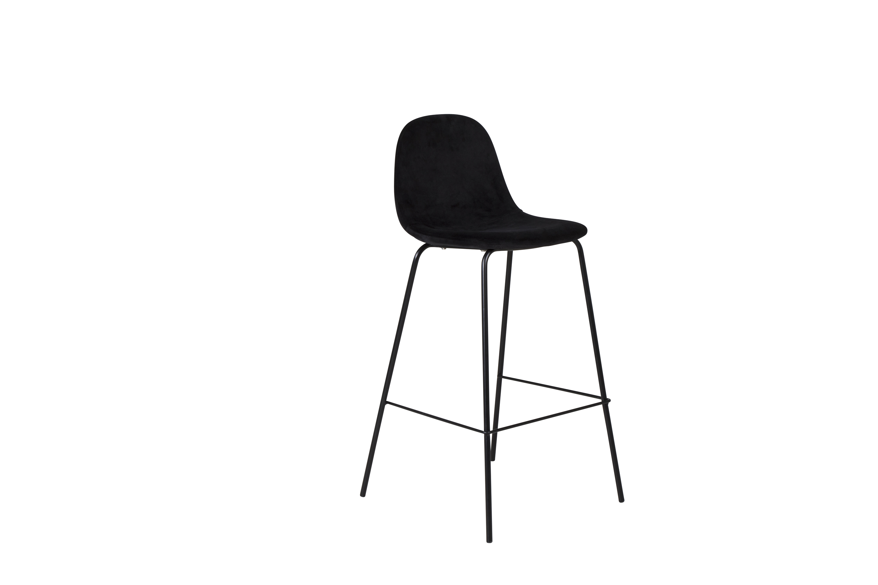 Venture Design Polar barstol Svart Sammet/svart