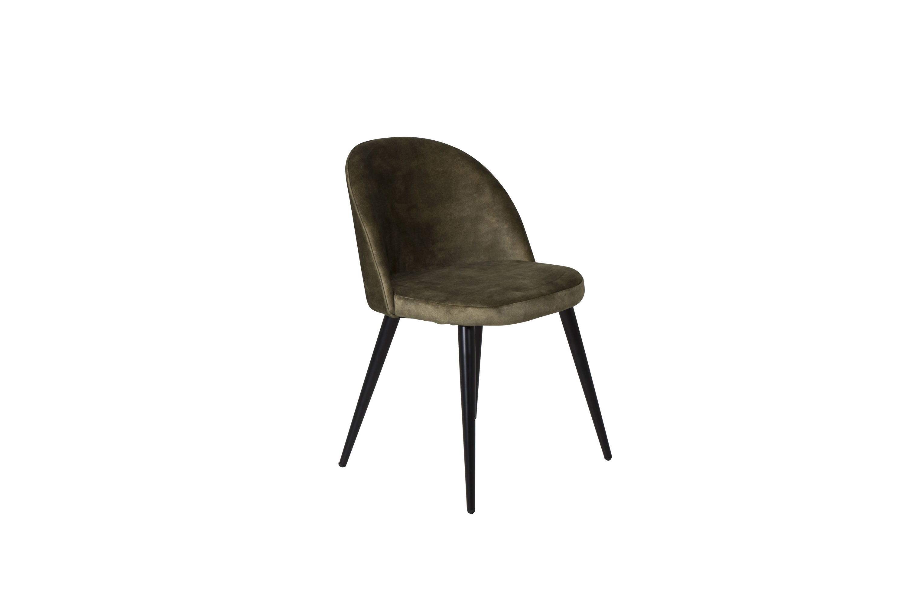 Venture Design Velvet matstol Grön Sammet/svart