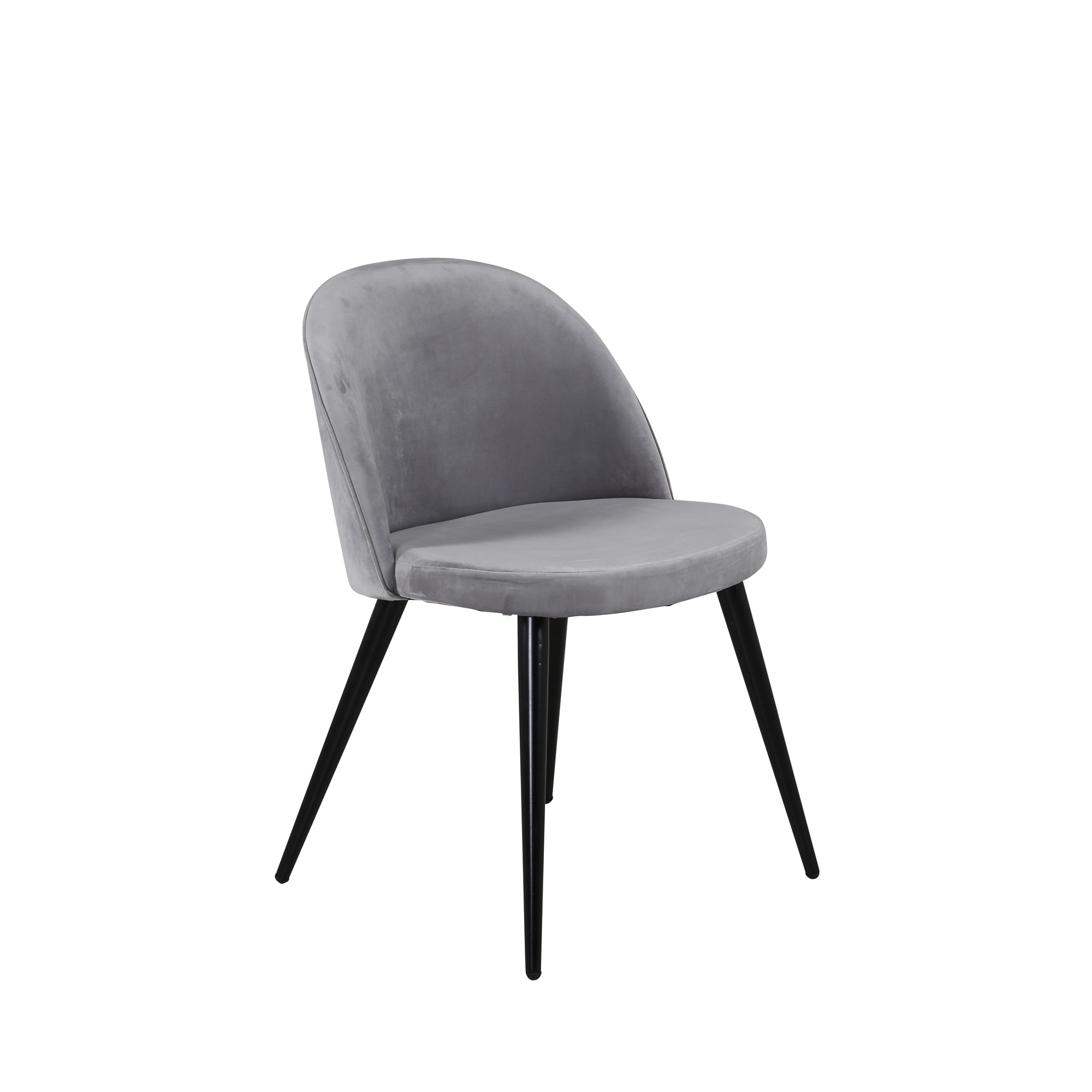 Venture Design Velvet matstol Grå Sammet/svart