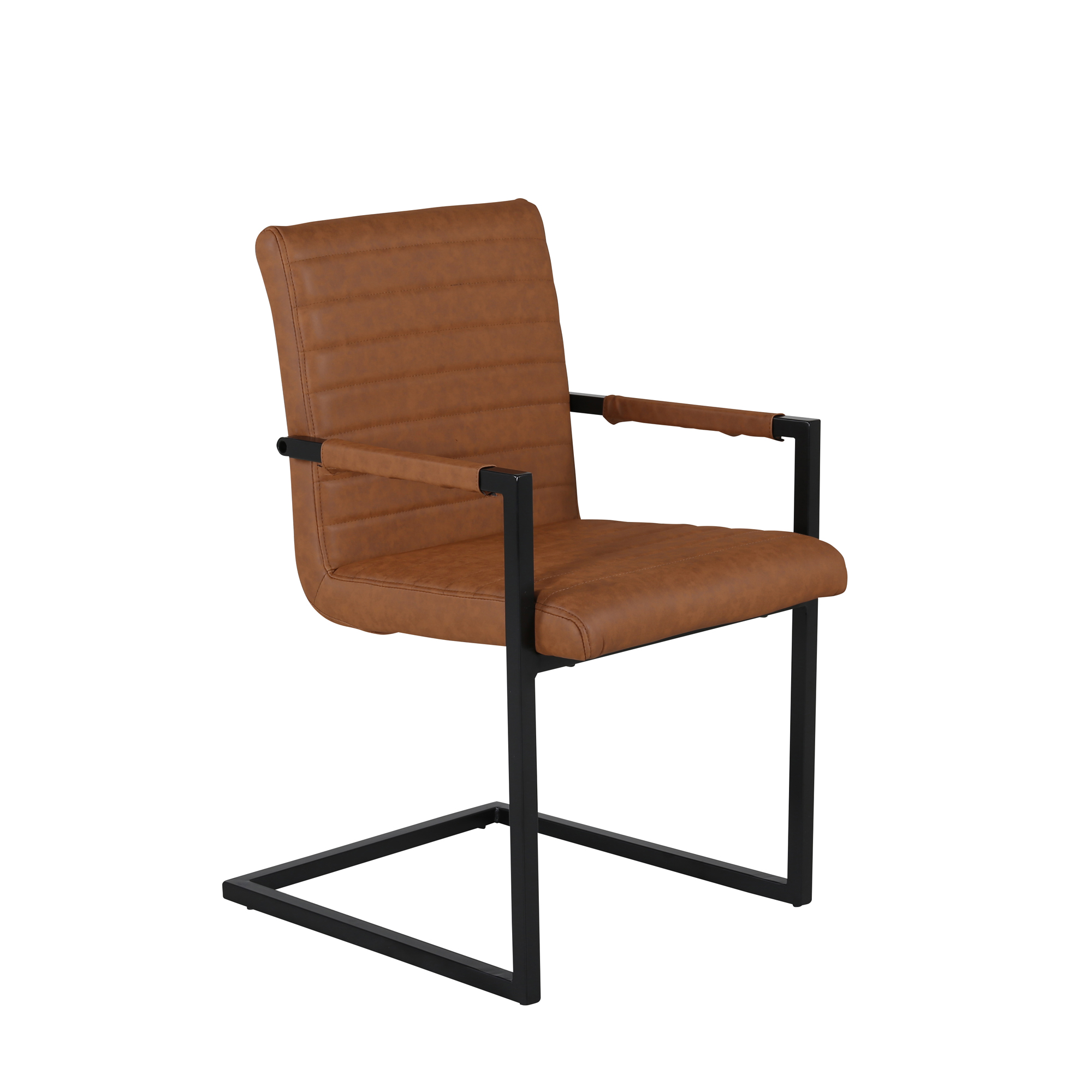 Venture Design Art karmstol Brun Konstläder/svart