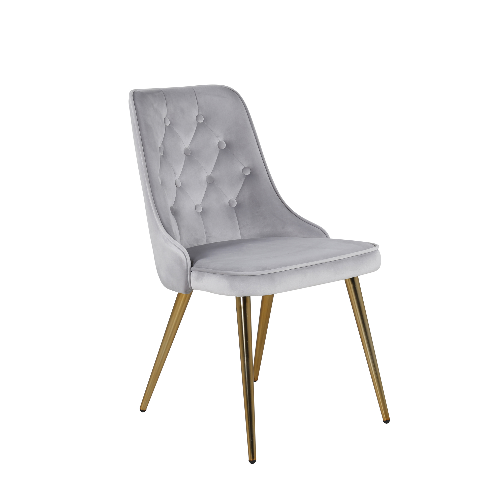 Venture Design Velvet deluxe matstol Grå Sammet/brons