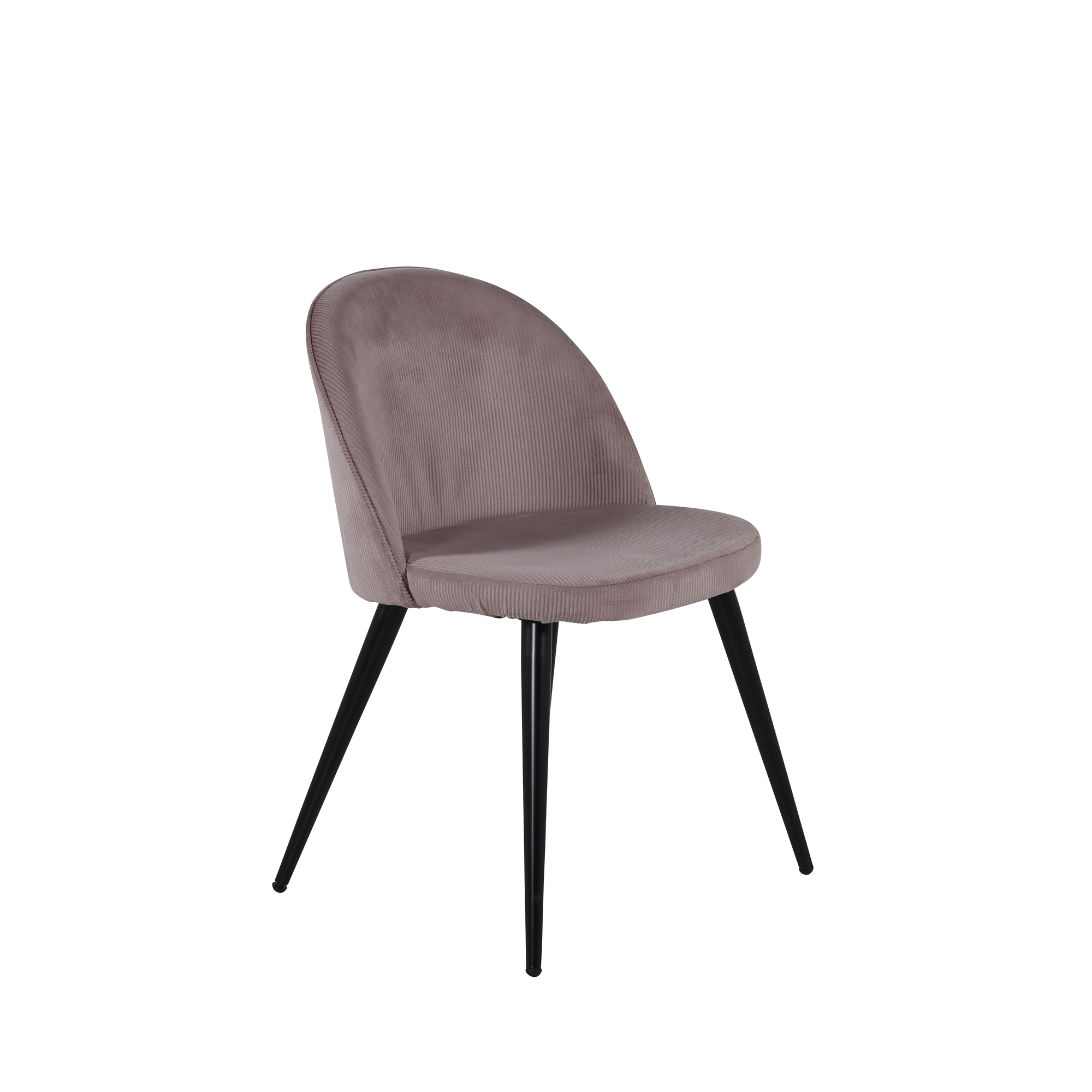 Venture Design Velvet matstol Rosa Manchestertyg/svart