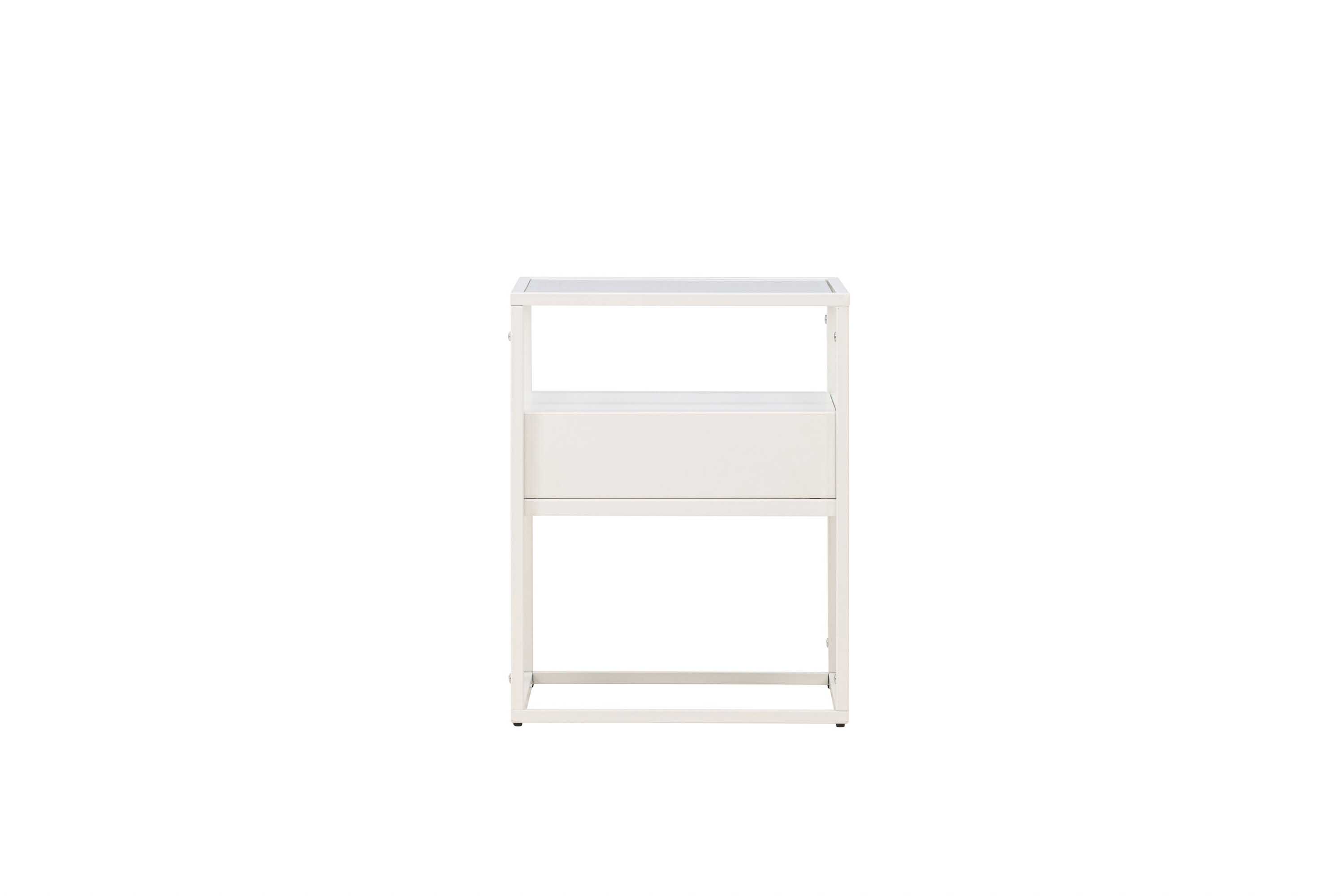 Venture Design Fortaleza sidobord Vit 40 x 40 cm