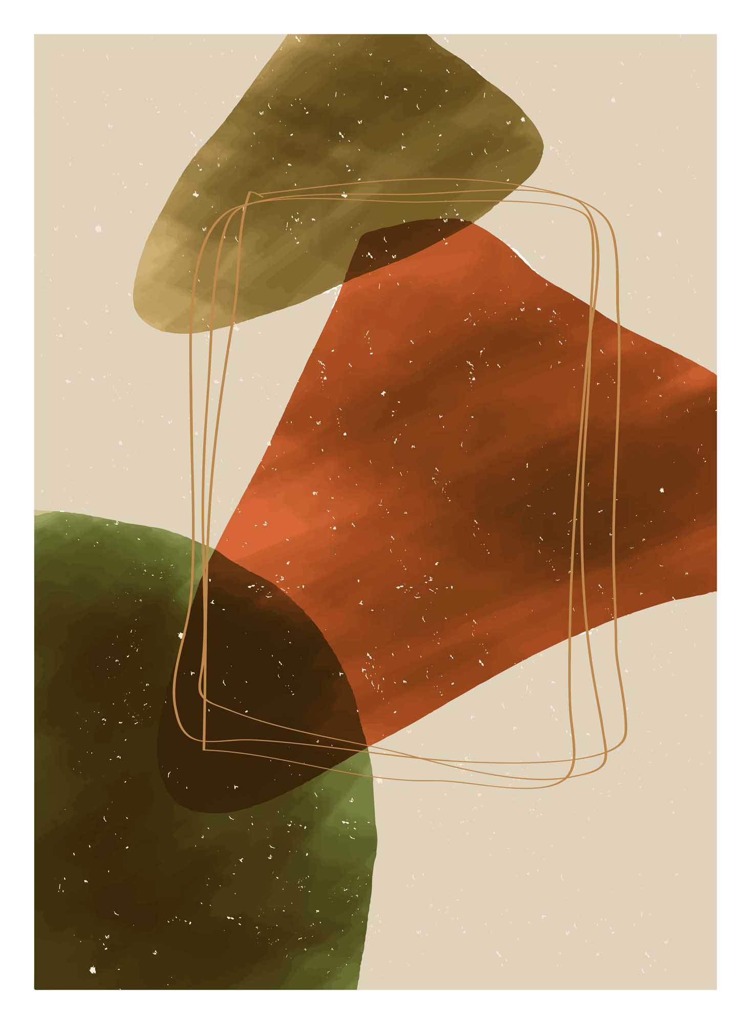 Venture Design Canyon poster 21 x 30 cm Beige